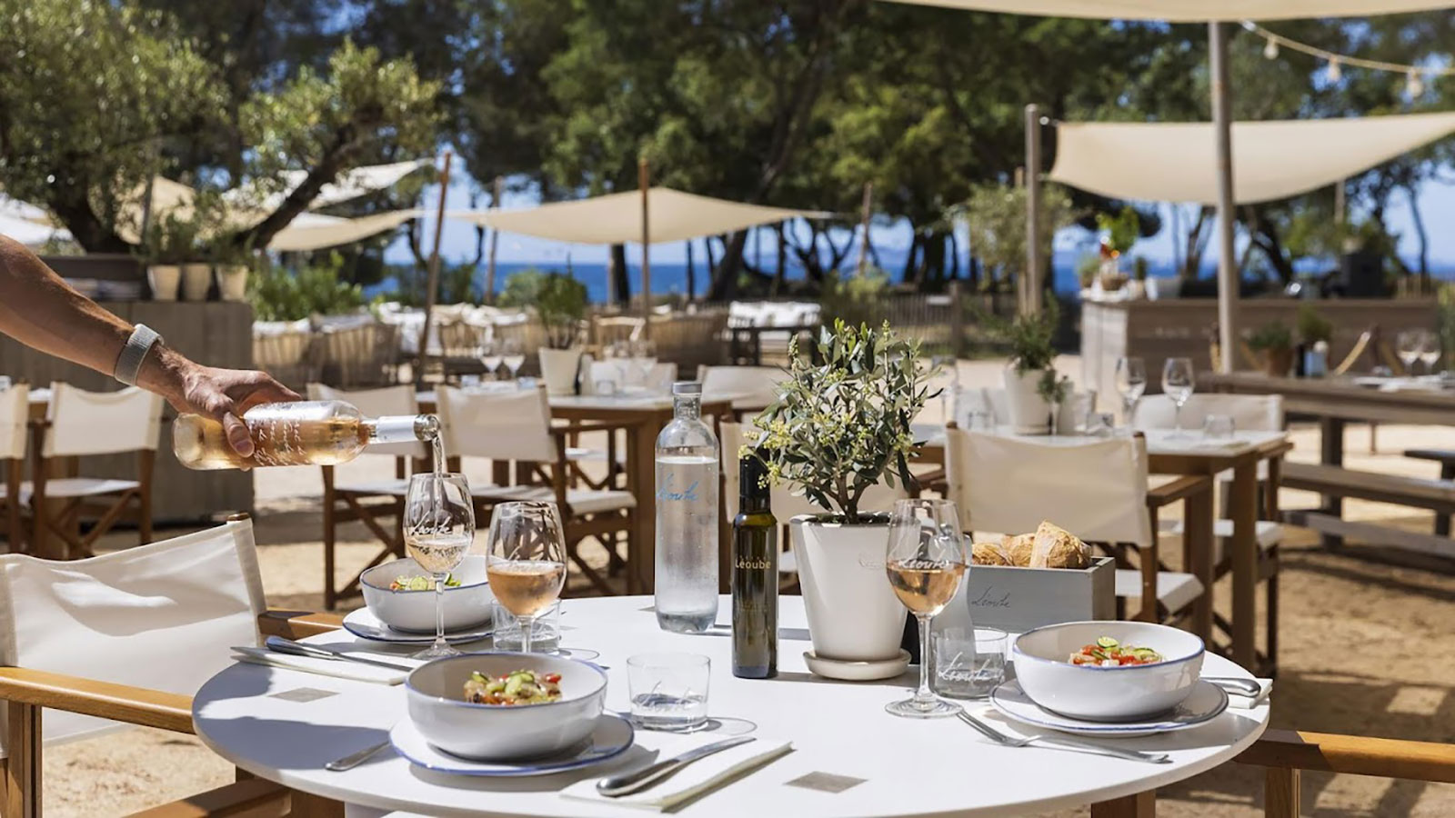 Restaurants en bord de plage Bormes les Mimosas